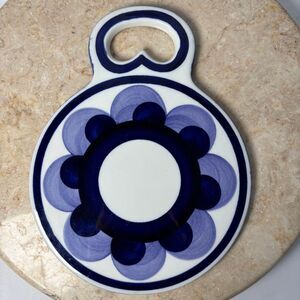 Arabia of Finland PAJU‎ Round Ceramic Cutting Board ANJA JAATINEN-WINQUIST Blue